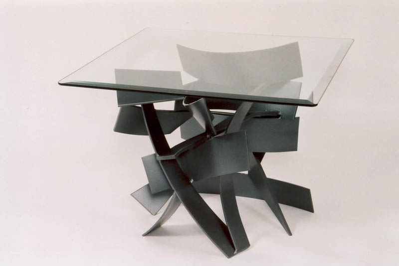Glass and Steel Contemporary Tables | Jim Krieger / Table 1 