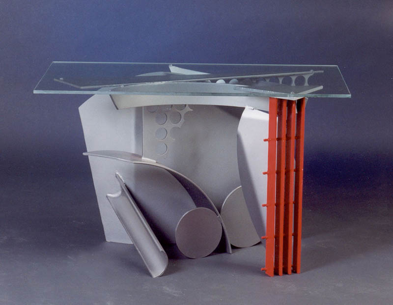Glass and Steel Contemporary Tables | Jim Krieger / Table 2