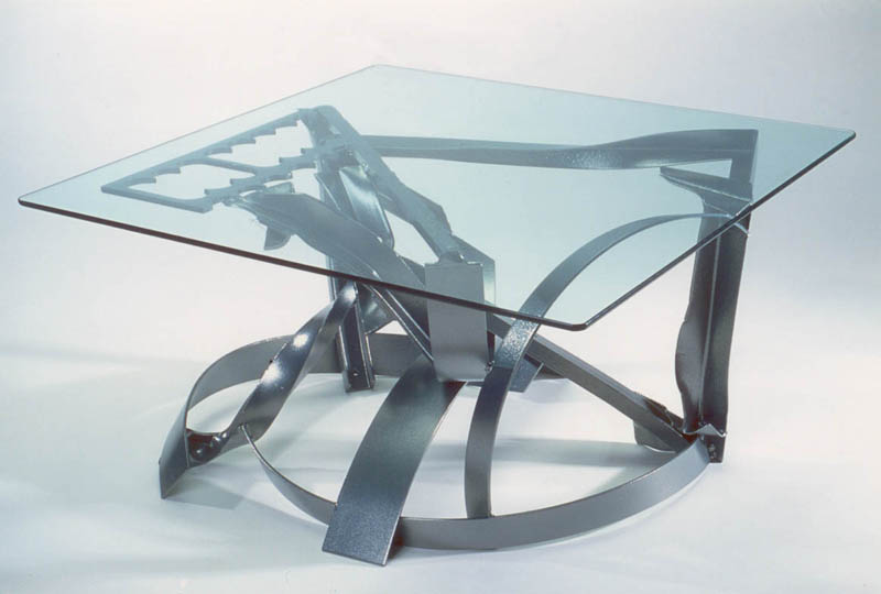 Glass and Steel Contemporary Tables | Jim Krieger / Table 5 
