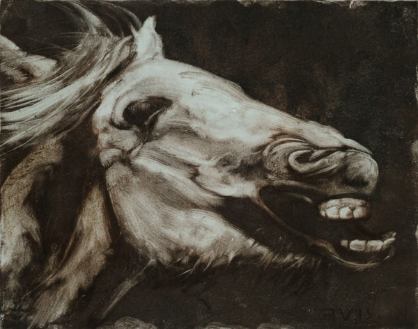Laughing Horse Monotype